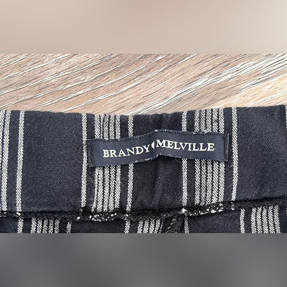 Brandy Melville Striped Pants Size S/M Blue And White - Picture 7 of 9